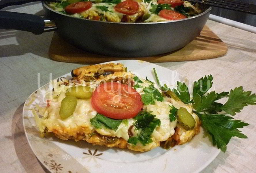 Быстрая пицца с сытной начинкой