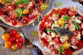 Быстрая пицца в духовке