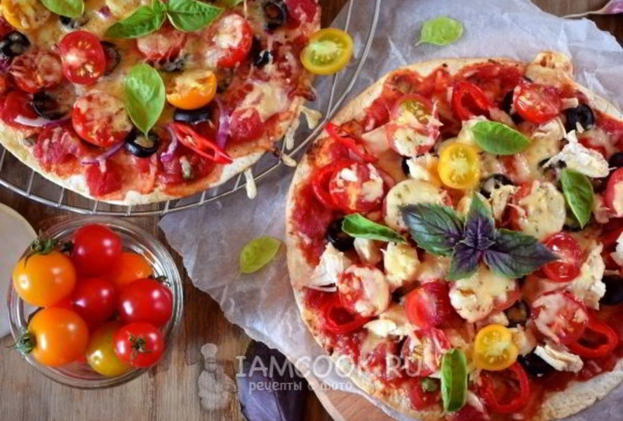 Быстрая пицца в духовке