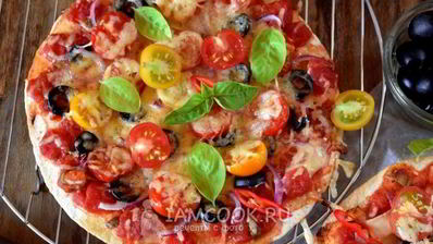 быстрая пицца в духовке