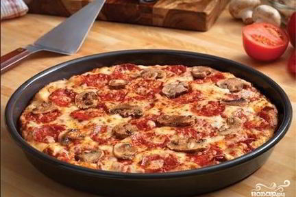 Пицца 10 минут на сковороде