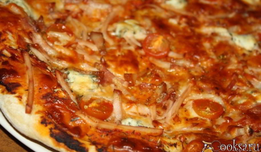 Рецепт пиццы ассорти на тесте на свежих дрожжах