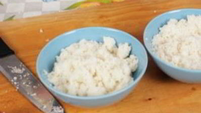 пицца без теста на цветной капусте