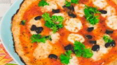 пицца без теста на цветной капусте