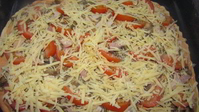 пицца грибная