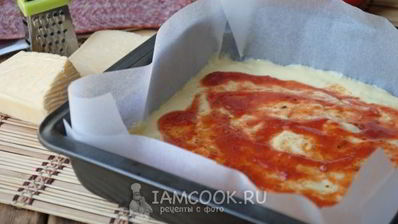 пицца из жидкого теста на кефире