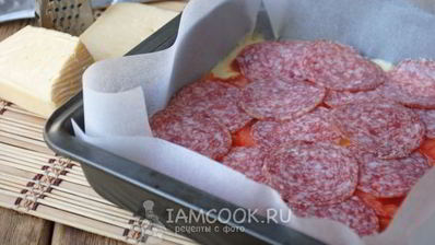 пицца из жидкого теста на кефире