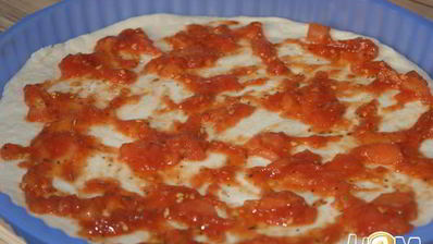 пицца карбонара с яйцом