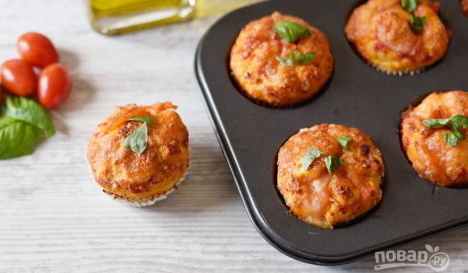 Рецепт пиццы-маффинов