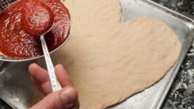 пицца на день святого валентина