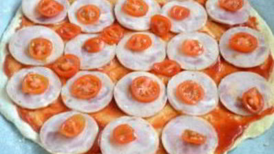 пицца на кефире без дрожжей