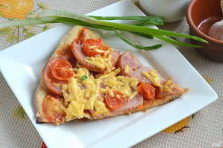 Пицца на кефире