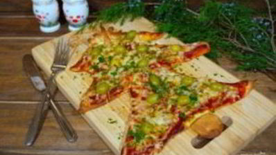 пицца на новый год