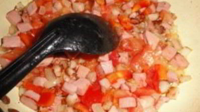 пицца на сковороде из батона