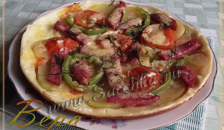 Рецепт пиццы на сковороде