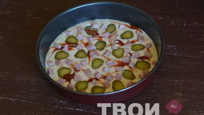 пицца на жидком тесте