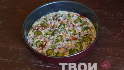 пицца на жидком тесте