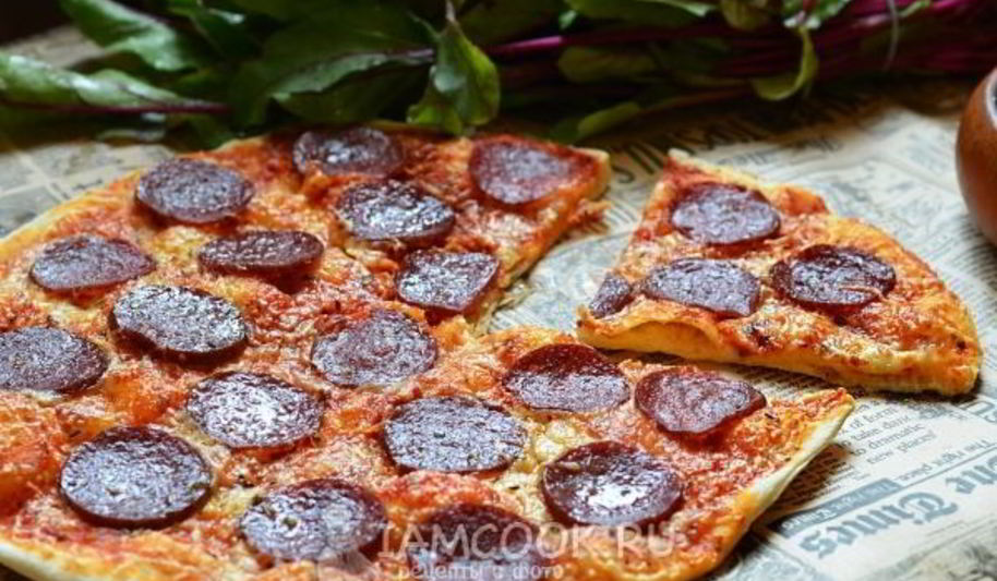 Рецепт пиццы пепперони
