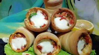 пицца рожок