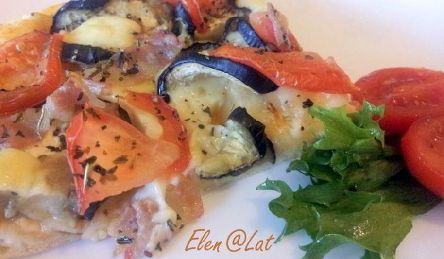 Рецепт пиццы с баклажанами