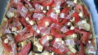 пицца с баклажанами