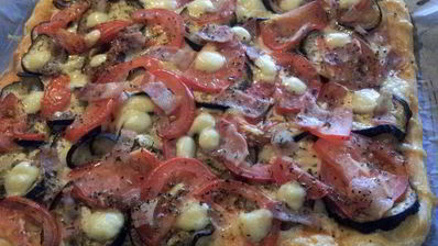 пицца с баклажанами