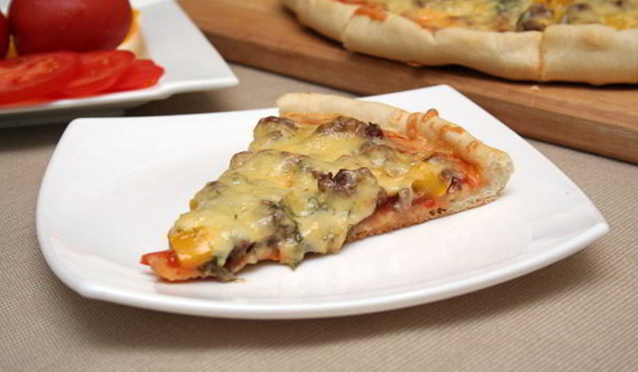Рецепт пиццы с фаршем по-домашнему