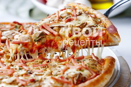 Пицца с грибами