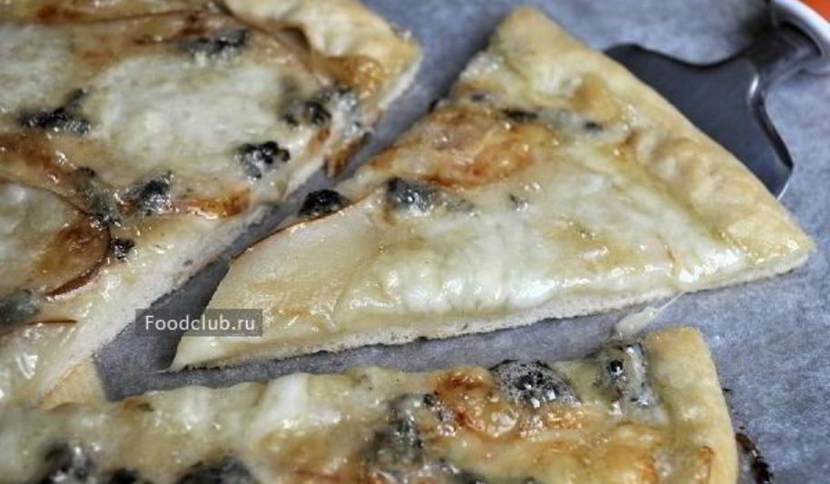 Рецепт пиццы с грушей