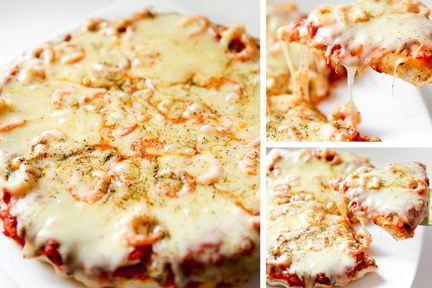 Пицца с креветками