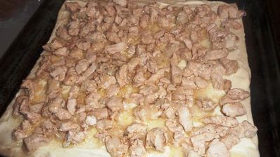 пицца с курицей для кормящих мам