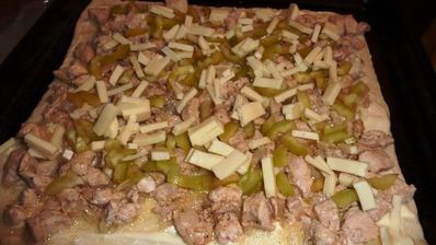 пицца с курицей для кормящих мам