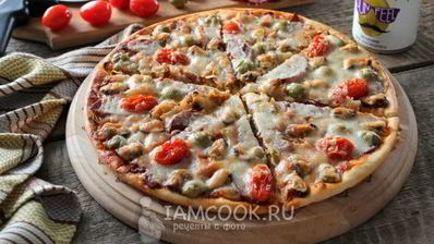 пицца с мидиями