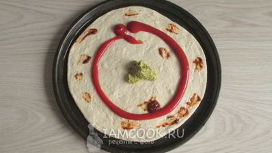 пицца с мидиями