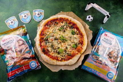 Пицца с морепродуктами