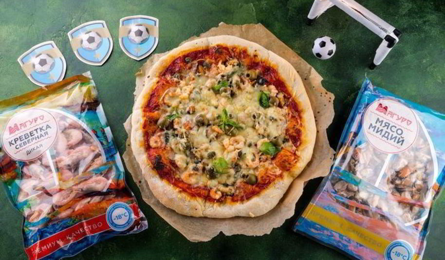 Рецепт пиццы с морепродуктами