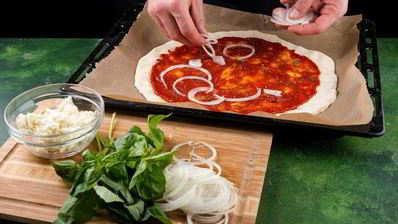 пицца с морепродуктами