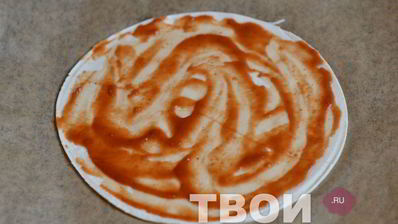 пицца с ветчиной и грибами