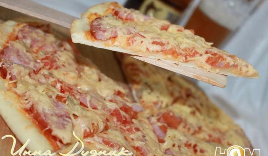 Рецепт пиццы с ветчиной