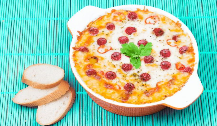 Рецепт пиццы-соуса с гренками