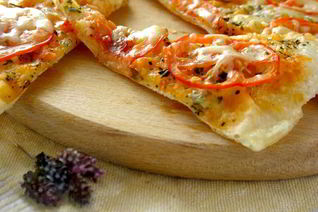 Постная пицца на сковороде за 10 минут