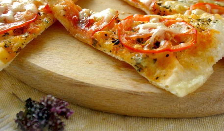 Рецепт постной пиццы на сковороде за 10 минут