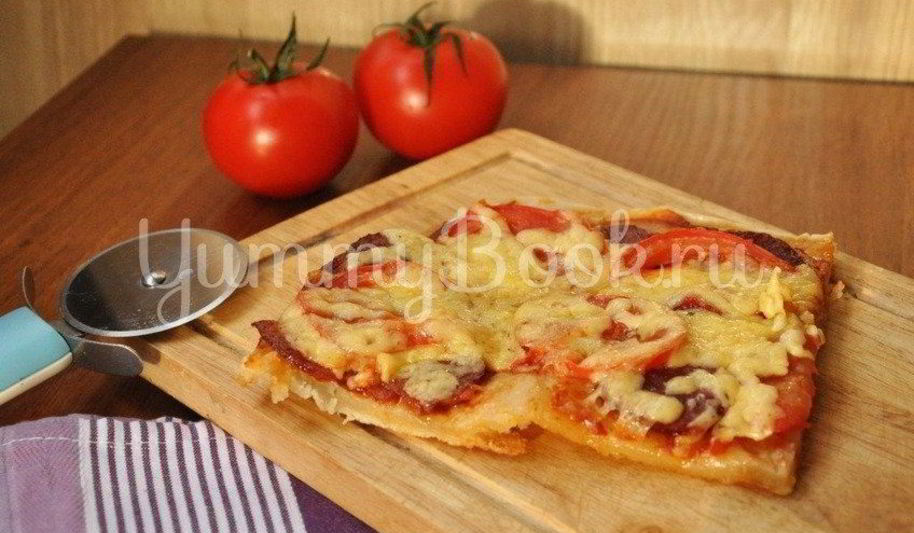 Рецепт тонкой бездрожжевой пиццы