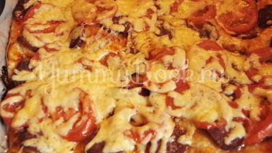 тонкая бездрожжевая пицца