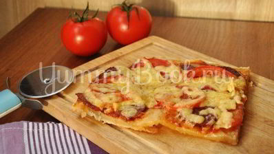 тонкая бездрожжевая пицца