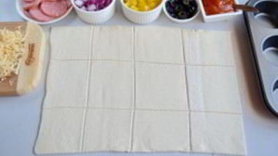 закуска пицца в стаканчиках