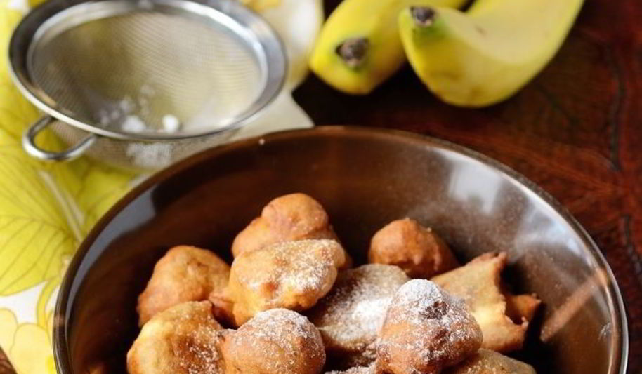 Рецепт банановых пончиков