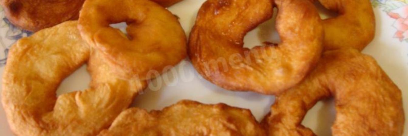 Пончики дрожжевые жареные в масле