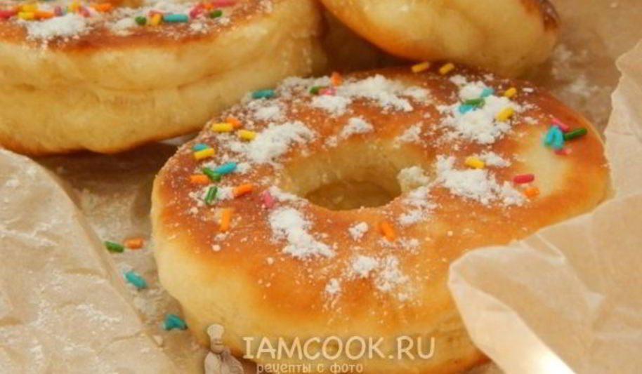 Рецепт пончиков на кефире за 15 минут