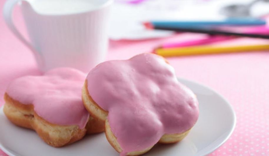 Рецепт пончиков с розовой глазурью